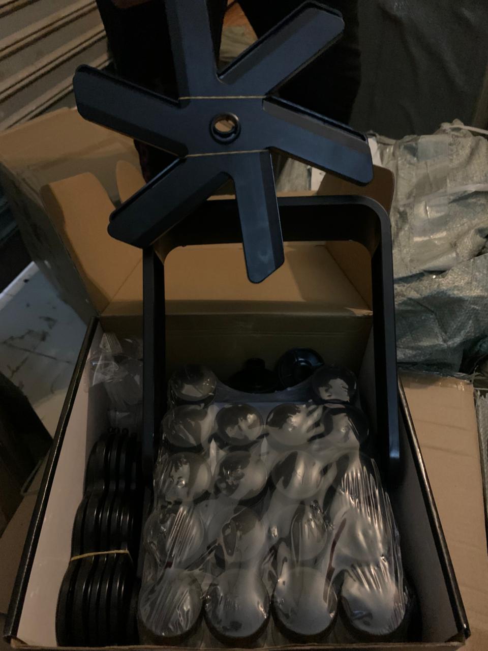 18-Jar Rotating Spice Rack Organizer Set – Windmill Design with Glass Jars, Spice Labels & Funnel – Complete Kitchen Spice Storage Solution